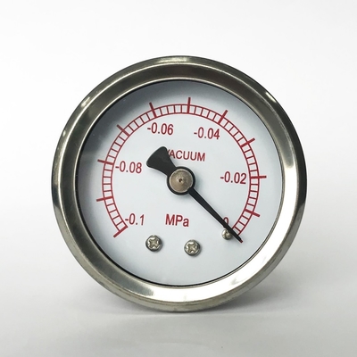 เกจวัดแรงดันสูญญากาศสแตนเลส 50 มม. 0.1 MPa Steam Manometer